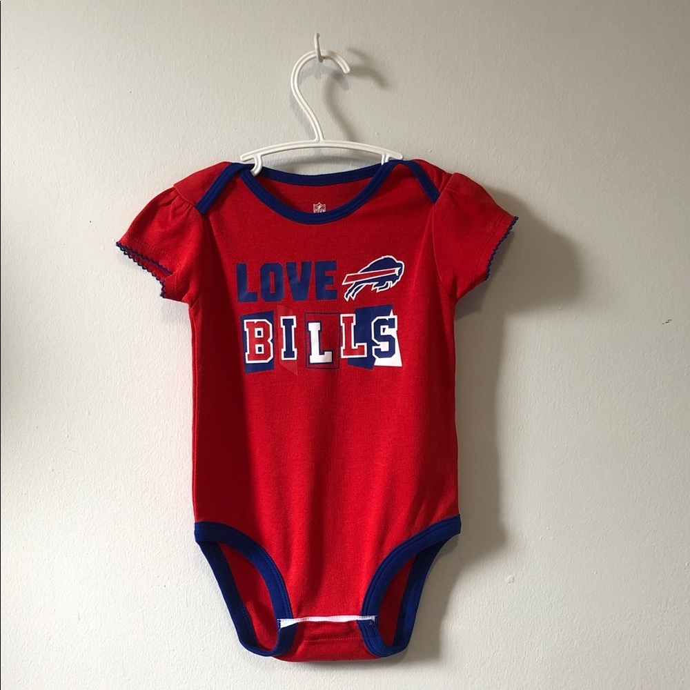 NFL Red Infant Tee with Blue Neck Trim